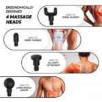 Συσκευή Μασάζ για τα Πόδια, το Σώμα & τα Χέρια - Massage Gun Black - Image 3