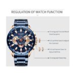 Curren 8363 Rose Gold/Blue - Image 3