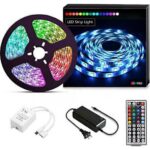Αδιάβροχη Ταινία LED RGB 5m με Τροφοδοτικό και Τηλεχειριστήριο SMD5050 12V - Image 2