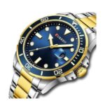 Curren 8388 Gold/Blue Ρολόι Μπαταρίας με Μεταλλικό Μπρασελέ - Image 2