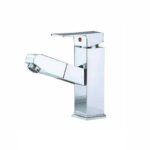 Poly-48 Μπαταρία Κουζίνας Πάγκου με Ντουζ Ασημί