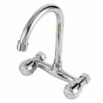 Poly-59 Μπαταρία Κουζίνας Τοίχου Ασημί