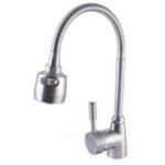 Poly-85 Μπαταρία Κουζίνας Πάγκου με Σπιράλ Ασημί