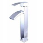 Poly-015 Μπαταρία Κουζίνας Πάγκου Ασημί