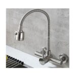 SUS-304 6032 Ψηλή Μπαταρία Κουζίνας Τοίχου με Σπιράλ Chrome - Image 2
