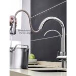 5-X2Z Ψηλή Μπαταρία Κουζίνας Πάγκου με Ντουζ Brushed Nickel - Image 3