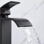 Luxury BR2019 Αναμεικτική Μπαταρία Νιπτήρα Καταρράκτης Ψηλή Ρετρό Μαύρη - Image 3