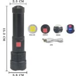 X-Balog Επαναφορτιζόμενος Φακός LED Αδιάβροχος IPX4 με Μέγιστη Φωτεινότητα 1500lm P90 BL-X72 - Image 3