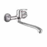 802013 Αναμεικτική Μπαταρία Μπανιέρας Ασημί