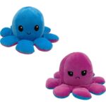 Λούτρινο Reversible Octopus 12 εκ. Μπλε-Μοβ