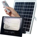 Στεγανός Ηλιακός Προβολέας IP66 Ισχύος 100W με Τηλεχειριστήριο σε Μαύρο χρώμα JD-8800 - Image 2