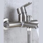 SNW-0001 Αναμεικτική Μπαταρία Μπανιέρας Ασημί - Image 2