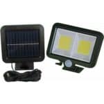 Στεγανός Ηλιακός Προβολέας IP65 Ισχύος 10W με Αισθητήρα Κίνησης και Αισθητήρα Φωτός και Ψυχρό Λευκό Φως σε Μαύρο χρώμα FX-582