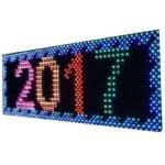 Κυλιόμενη Πινακίδα LED Μονής Όψης Αδιάβροχη led-sign 100x20cm RGB