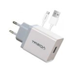 Treqa Φορτιστής με Θύρα USB-A και Καλώδιο USB-C 65W Λευκός (CS-228) - Image 3