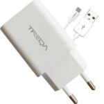 Treqa Φορτιστής με Θύρα USB-A και Καλώδιο USB-C 18W Λευκός (CS-220)