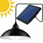 GD-8620 Κρεμαστό Ηλιακό Φωτιστικό 20W Ψυχρό Λευκό 6000K με Τηλεχειριστήριο
