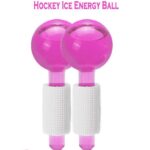 Hockey Ice Energy Ball with Cooling Ice Συσκευή Περιποίησης Προσώπου για Αντιγήρανση Ροζ