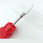 UpLac Κεραμική Φρέζα Τροχού Νυχιών Safety με Σχήμα Κώνου Κόκκινη - Image 2