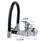 Trend Haus Trend 570939 Σπαστή Μπαταρία Κουζίνας Τοίχου Μαύρη - Image 2