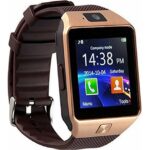 DZ09 43mm Smartwatch με SIM (Ροζ Χρυσό)