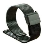 Mesh Milanese Μεταλλικό Μπρασελέ Μαύρο 22mm