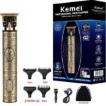 Kemei Επαναφορτιζόμενη Κουρευτική Μηχανή Χρυσή KM-700D