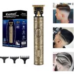 Kemei Επαναφορτιζόμενη Κουρευτική Μηχανή Χρυσή KM-700D - Image 3