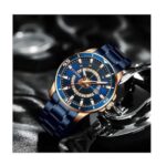 Curren 8359 Ρολόι Μπαταρίας με Μπλε Μεταλλικό Μπρασελέ - Image 3