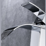 Luxury BR2018 Αναμεικτική Μπαταρία Νιπτήρα Καταρράκτης Ρετρό Chrome - Image 5