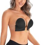 QIANSE RAINBOW Αυτοκόλλητο Push-Up Σουτιέν Μαύρο - Image 7