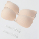 QIANSE RAINBOW Σουτιέν Strapless Push-Up Μπεζ - Image 4