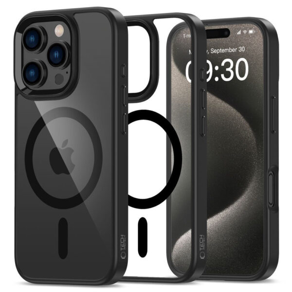 MagSafe Back Cover Σιλικόνης Μαύρο (iPhone 16 pro)