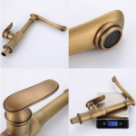 Antique Brass Μπαταρία Κουζίνας Πάγκου Μπρονζέ - Image 4