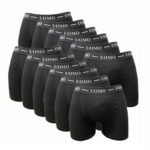 Uomo Ανδρικά Μποξεράκια Μαύρα 12Pack