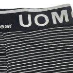 Uomo Ανδρικά Μποξεράκια Black/Blue/Grey με Σχέδια 4Pack - Image 2