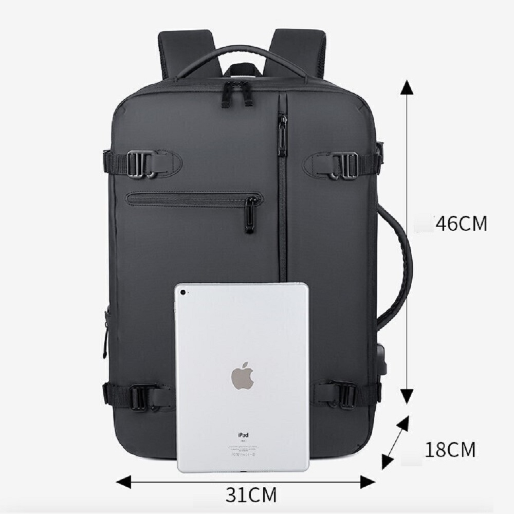 20250915104813_04a8a513 Jetbags 3726 Αδιάβροχο Υφασμάτινο Σακίδιο Πλάτης με Θύρα USB - 33lt - Image 4