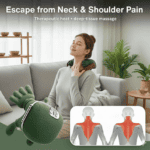 ROZA FH-680 Συσκευή Μασάζ Αυχένα & Ώμων Shiatsu με Λειτουργία Θέρμανσης – Αυτόματες Χούφτες – Ασύρματο Deep Tissue Neck Massager - Image 4