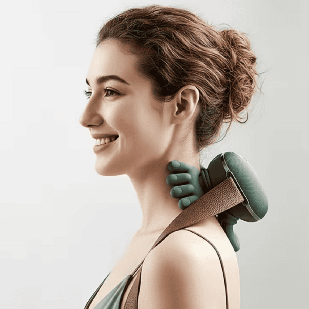 1-6 ROZA FH-680 Συσκευή Μασάζ Αυχένα & Ώμων Shiatsu με Λειτουργία Θέρμανσης – Αυτόματες Χούφτες – Ασύρματο Deep Tissue Neck Massager - Image 1