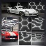 LED Hexagon-5 Επαγγελματικό Φωτιστικό Οροφής με 5 Κυψέλες - Ψυχρό Λευκό - Image 4