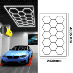 LED Hexagon-14 Επαγγελματικό Φωτιστικό Οροφής με 14 Κυψέλες - Ψυχρό Λευκό - Image 4