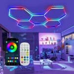 LED Hexagon-5 Επαγγελματικό Φωτιστικό Οροφής με 5 Κυψέλες - RGB - Image 3