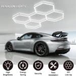 LED Hexagon-5 Επαγγελματικό Φωτιστικό Οροφής με 5 Κυψέλες - Ψυχρό Λευκό - Image 2