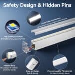 LED Hexagon-5 Επαγγελματικό Φωτιστικό Οροφής με 5 Κυψέλες - Ψυχρό Λευκό - Image 6