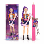 Σετ Πασχαλινής Λαμπάδας Rumi με Μικρόφωνο και Ροζ Πλακέ Λαμπάδα 30εκ - Φώτα & Μουσική