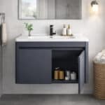 NUVIA LUX NVS15 Έπιπλο Μπάνιου Κρεμαστό 61x47cm με LED Καθρέπτη Anti-Fog & Νιπτήρα - Image 2