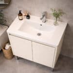 LUMINA Elite LES11 Σετ Μπάνιου 60x82cm με LED Καθρέπτη Anti-Fog & 3 Φωτισμούς – Πλήρες Έπιπλο με Νιπτήρα - Image 3