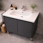 LUMINA Elite LES10 Σετ Μπάνιου 80x82cm με LED Καθρέπτη Anti-Fog & 3 Φωτισμούς – Πλήρες Έπιπλο με Νιπτήρα - Image 3