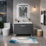 LUMINA Elite LES10 Σετ Μπάνιου 80x82cm με LED Καθρέπτη Anti-Fog & 3 Φωτισμούς – Πλήρες Έπιπλο με Νιπτήρα