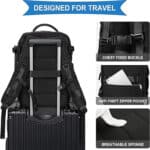 Jelbags 2811 Υφασμάτινο Αδιάβροχο Σακίδιο Πλάτης με Θύρα USB – 32lt - Image 3